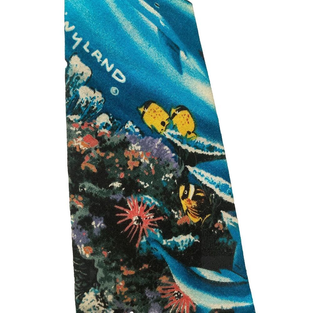 WYLAND Underwater Ocean‎ Themed Neck Tie Under The Sea Fish Coral Dolphins EUC!